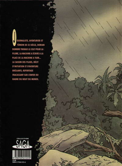 Verso de l'album Dorian Dombre Tome 1 La saison des pluies