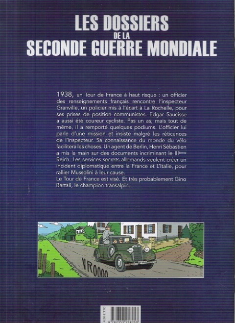Verso de l'album Les Dossiers de la seconde guerre mondiale Tome 1 1938