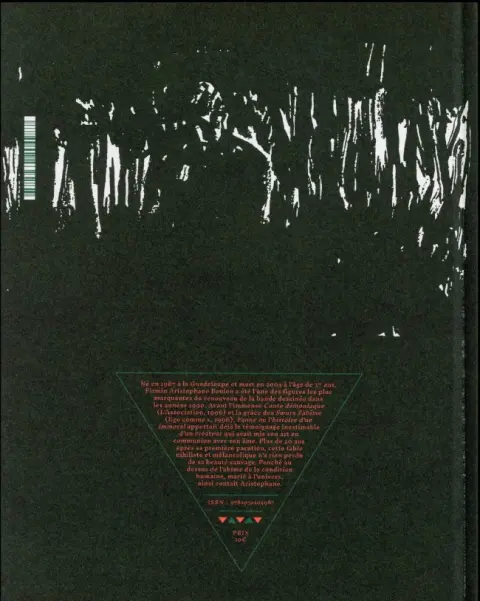 Verso de l'album Faune ou l'histoire d'un immoral
