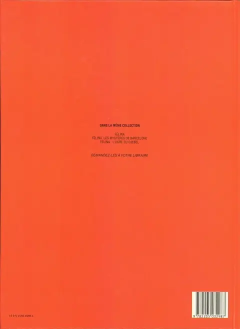 Verso de l'album Félina Tome 3 L'ogre du Djebel