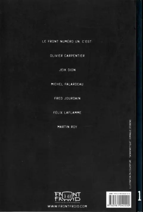 Verso de l'album Le Front 1
