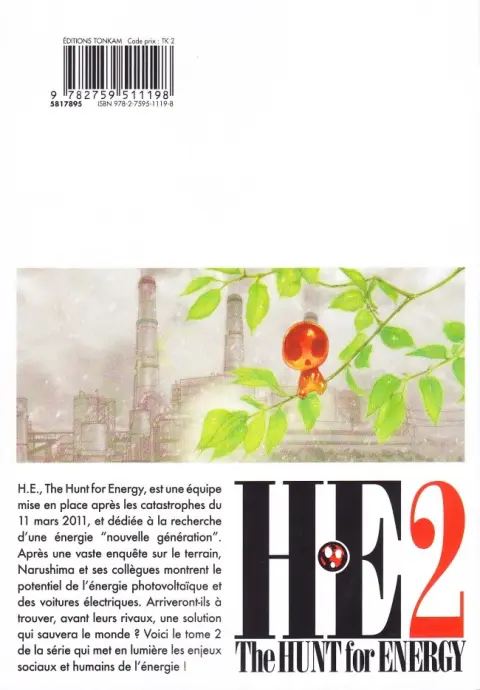 Verso de l'album HE - The Hunt for Energy 2