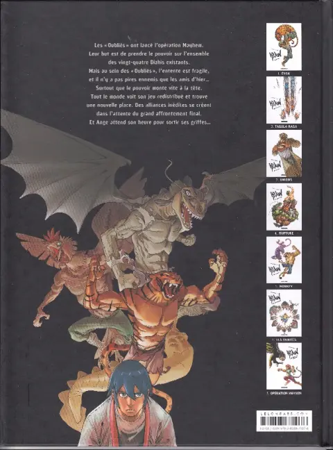 Verso de l'album Klaw Tome 7 Opération Mayhem