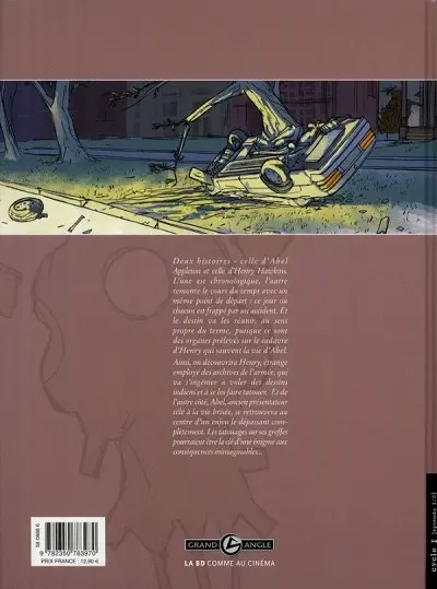 Verso de l'album La Main du singe Tome 1