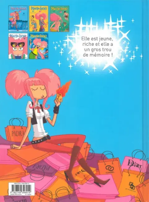 Verso de l'album Marie-Lune Tome 5 Help ! J'ai la tête à l'envers