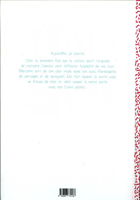 Verso de l'album Mon cœur pédale