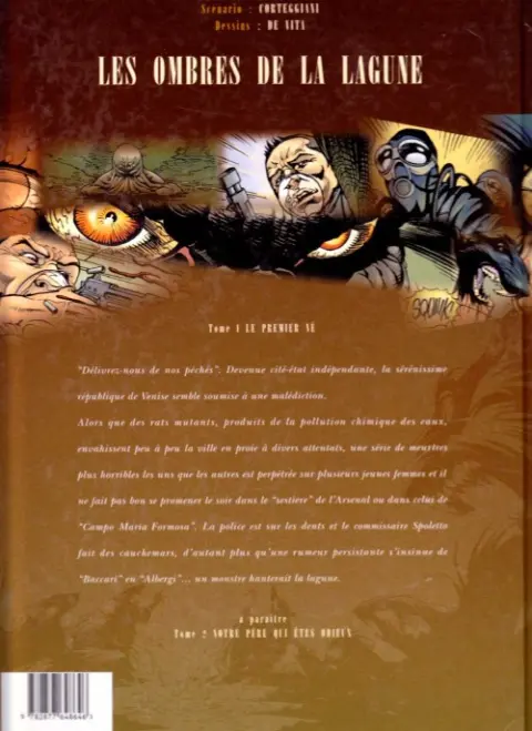 Verso de l'album Les Ombres de la lagune Tome 1 Le premier né