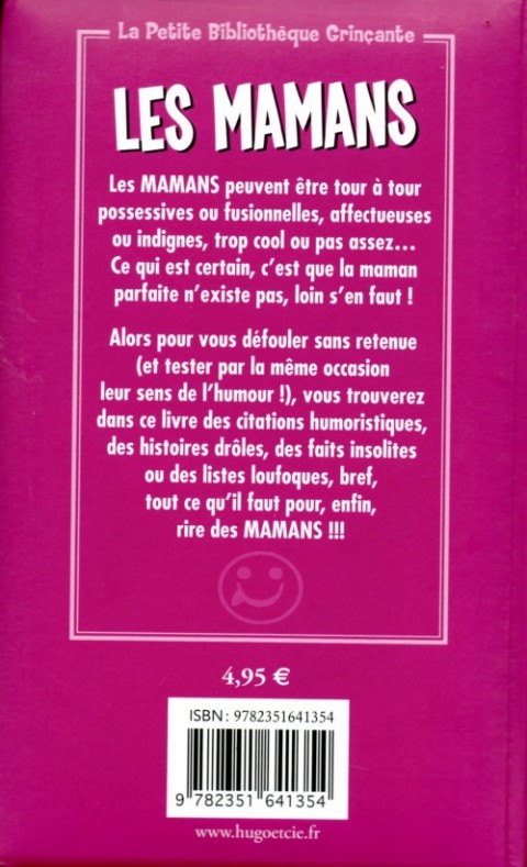 Verso de l'album La Petite Bibliothèque Grinçante Les Mamans