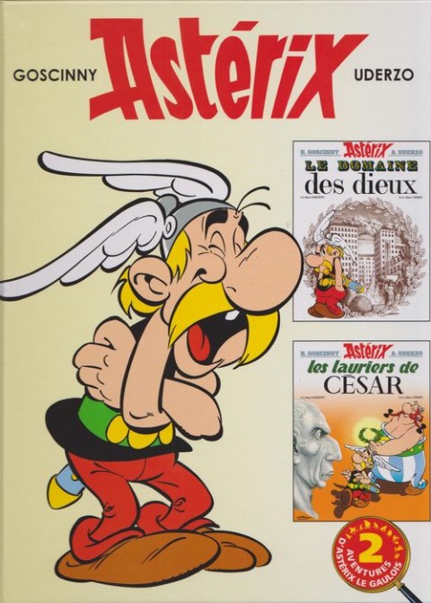 Couverture de l'album Astérix Tomes 17 et 18 Le domaine des dieux / Les lauriers de César