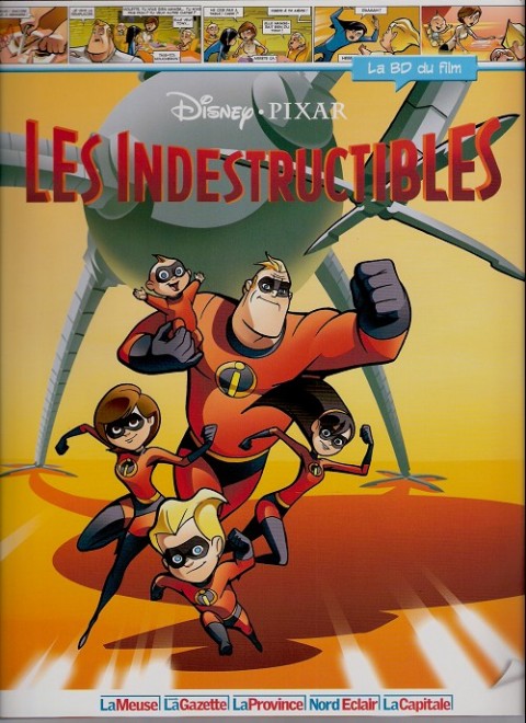 Couverture de l'album Disney (La BD du film) Tome 15 Les indestructibles