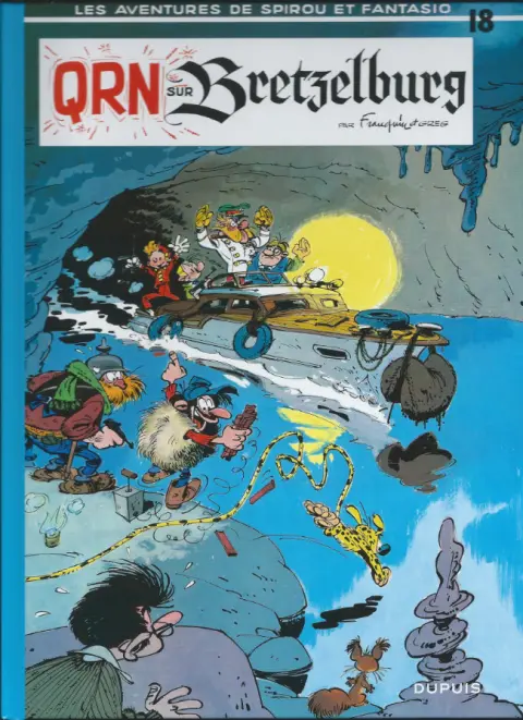 Couverture de l'album Spirou et Fantasio Tome 18 QRN sur Bretzelburg