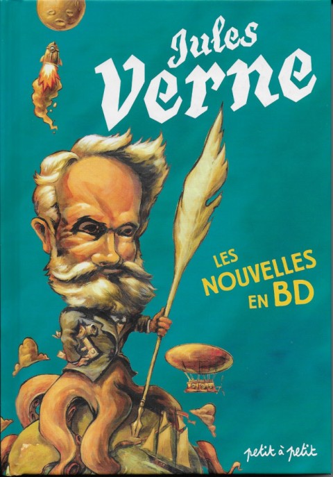 Couverture de l'album Poèmes en bandes dessinées Les nouvelles de Jules Verne en bande dessinée