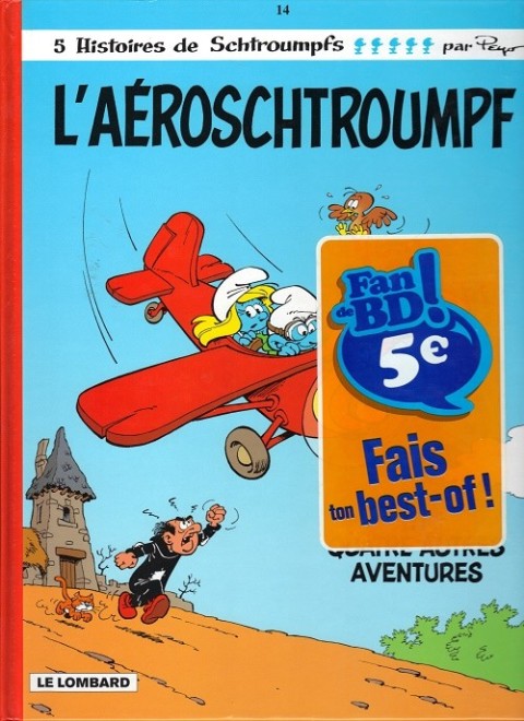 Couverture de l'album Les Schtroumpfs Tome 14 L'Aéroschtroumpf