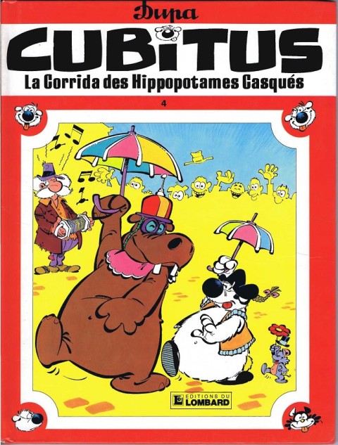Couverture de l'album Cubitus Tome 4 La Corrida des Hippopotames Casqués