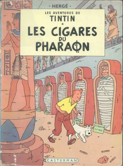 Couverture de l'album Tintin Tome 4 Les cigares du pharaon