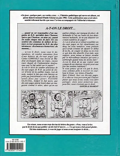 Verso de l'album Amor, amor !! Tome 1