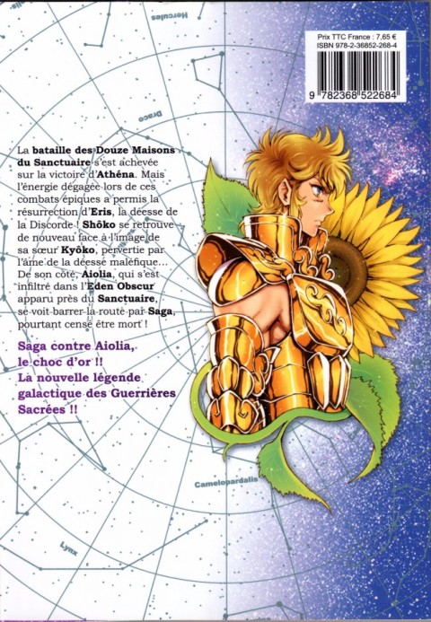 Verso de l'album Saint Seiya - Saintia Shô 6