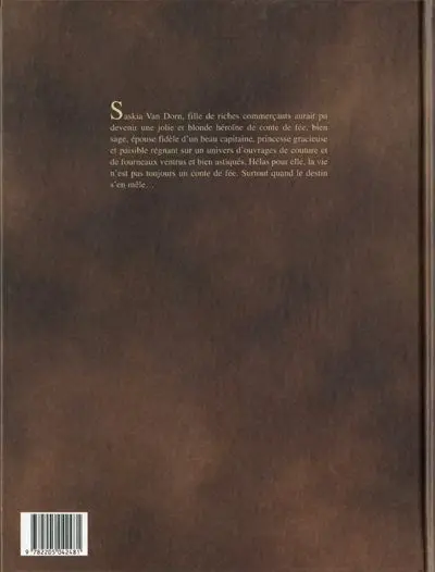 Verso de l'album Saskia des Vagues