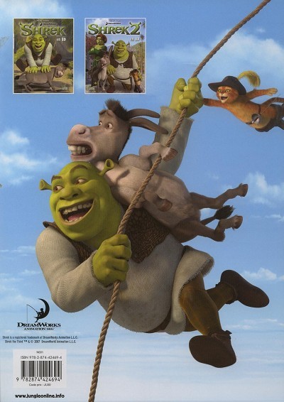 Verso de l'album Shrek Jungle Kids Tome 2 Shrek 2 en BD