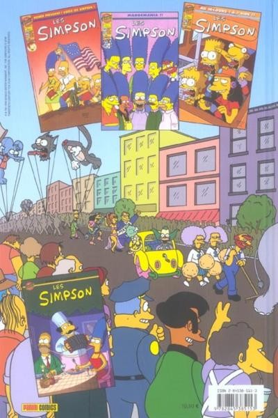 Verso de l'album Les Simpson Tome 6 Les Simpson à la parade