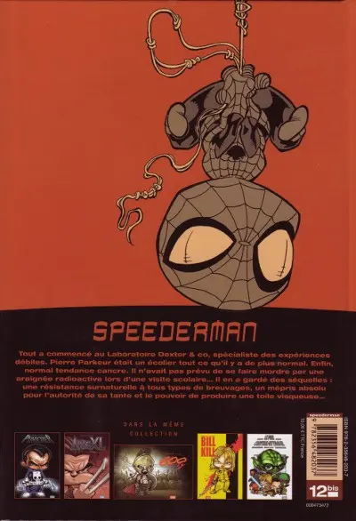 Verso de l'album Speederman