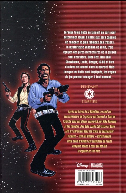 Verso de l'album Star Wars - Icones Tome 5 Han, Lando & Boba