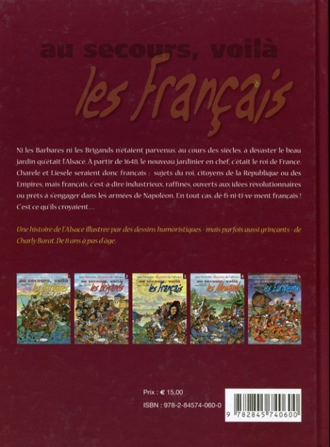 Verso de l'album Une histoire illustrée de l'Alsace Tome 3 Au secours, voilà les Français