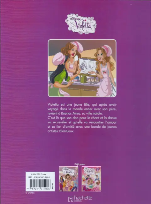 Verso de l'album Violetta 3