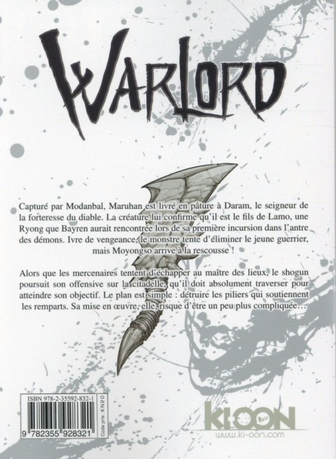 Verso de l'album Warlord Tome 9