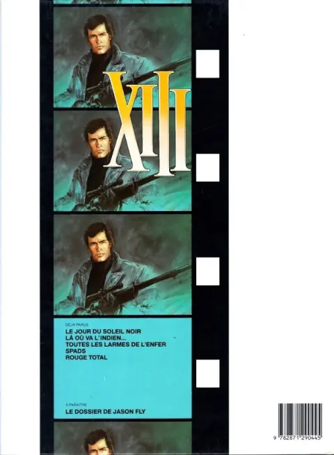 Verso de l'album XIII Tome 5 Rouge total