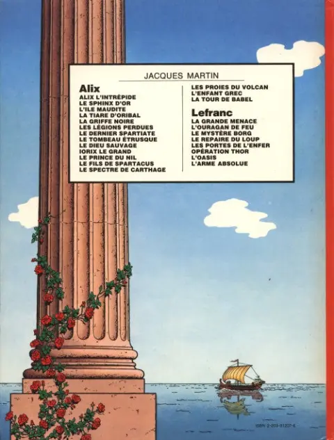 Verso de l'album Alix Tome 9 Le Dieu sauvage