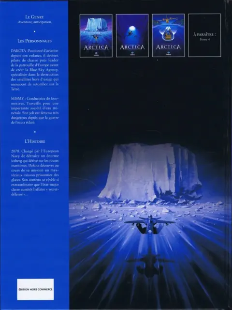 Verso de l'album Arctica Tome 1 Dix mille ans sous les glaces