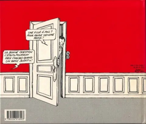 Verso de l'album Bernard Lermite Un nègre blanc le cul entre deux chaises