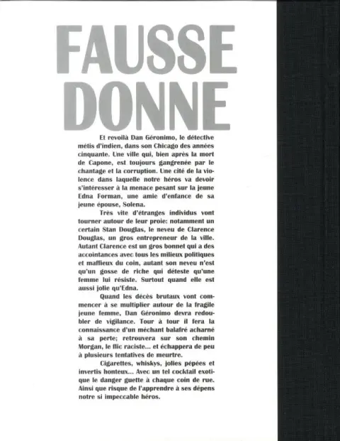 Verso de l'album Tom Drake Tome 4 Fausse Donne