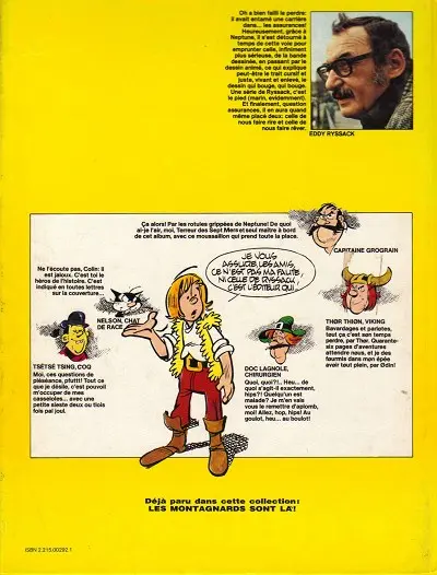 Verso de l'album Colin Colas Tome 2 L'appel des tam-tams