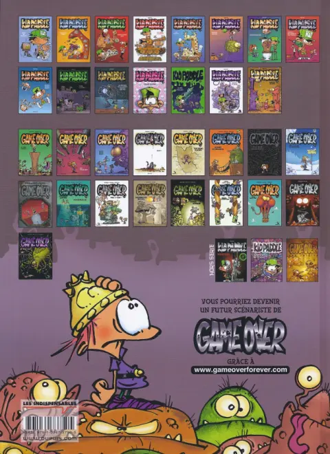 Verso de l'album Game over Tome 1 Blork Raider
