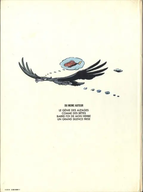 Verso de l'album Le Génie des Alpages Tome 1
