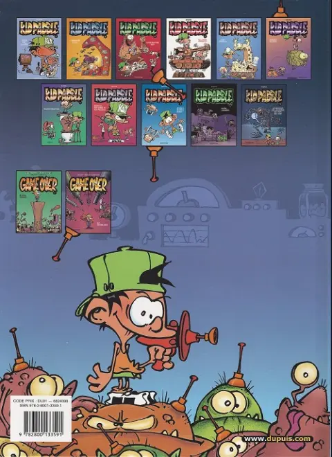 Verso de l'album Kid Paddle Tome 9 Boing ! Boing ! Bunk !