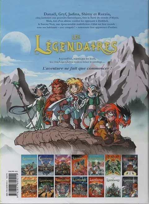 Verso de l'album Les Légendaires Tome 4 Le réveil du Kréa-Kaos
