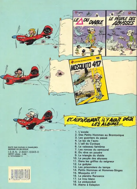 Verso de l'album Les Petits hommes Tome 1 L'exode