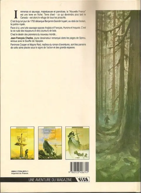 Verso de l'album Les Pionniers du Nouveau Monde Tome 1 Le pilori