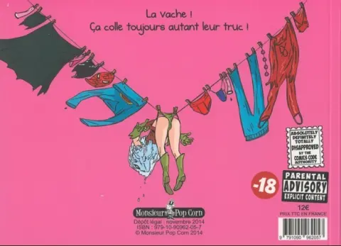 Verso de l'album Sticky Pants Tome 2 Sticky pants goes on