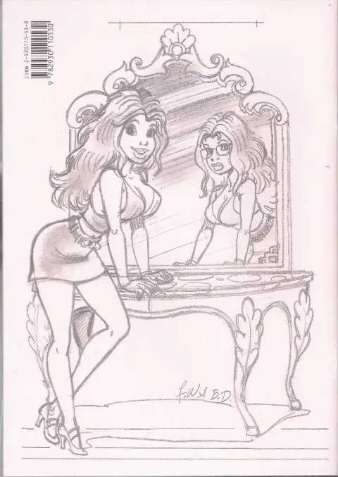 Verso de l'album Une femme dans la peau / Johanna Tome 2 Dans la peau d'une femme - Story board de Walthéry, Di Sano, Mythic
