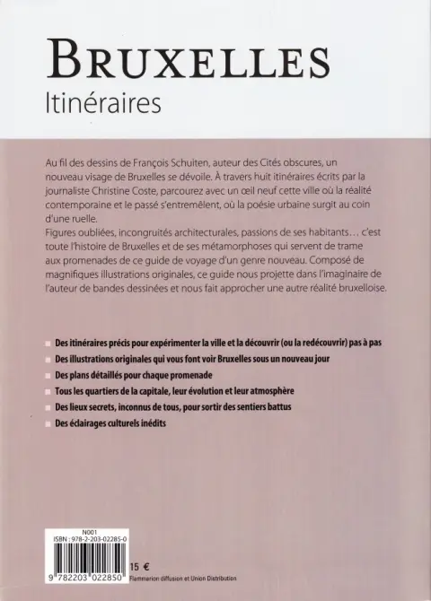 Verso de l'album Lonely Planet Tome 2 Bruxelles - Itinéraires