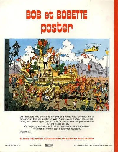 Verso de l'album Bob et Bobette Tome 155 Le secret d'Ubasti