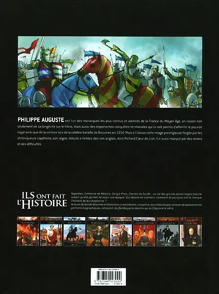 Verso de l'album Ils ont fait l'Histoire Tome 30 Philippe Auguste