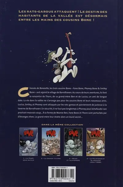 Verso de l'album Bone Tome 3 Rêves et cauchemars