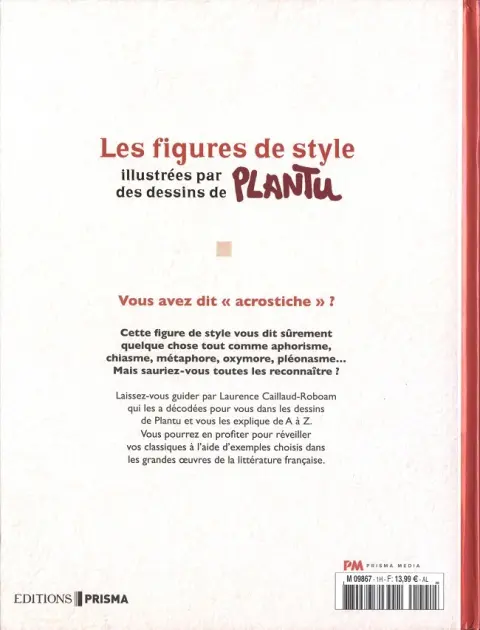Verso de l'album Les Figures de style illustrées par des dessins de Plantu