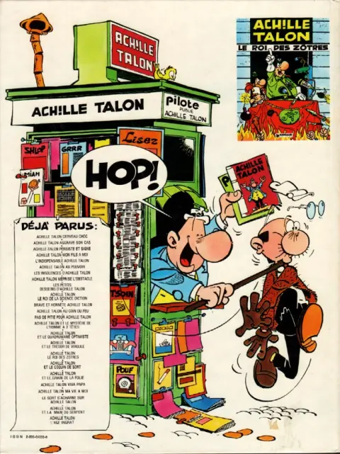 Verso de l'album Achille Talon Tome 15 Achille Talon et le quadrumane optimiste