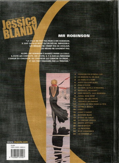 Verso de l'album Jessica Blandy Tome 20 Mr Robinson